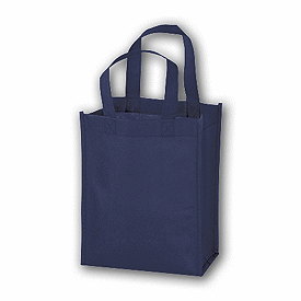 Click on Navy Unprinted Non-Woven Tote Bags to see product details