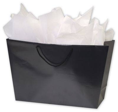 Click on Black Matte Laminated Trapezoid Euro Shoppers to see product details