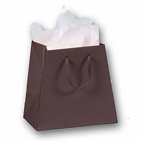 Click on Chocolate Matte Laminated Inverted Trapezoid Euro-Shoppers to see product details