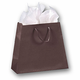 Click on Chocolate Matte Laminated Inverted Trapezoid Euro-Shoppers to see product details