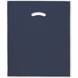 Click on Navy Blue Die-Cut Handle Bag to see product details