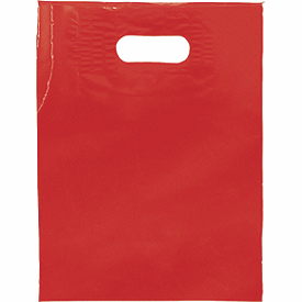 Click on Red Low Density Patch Handle Bags to see product details