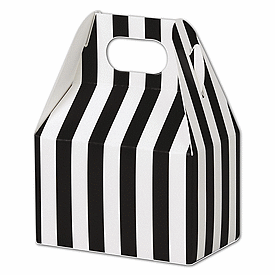 Click on Black & White Stripes Gable Boxes to see product details