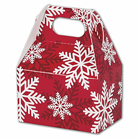 Click on Red & White Snowflakes Gable Boxes to see product details