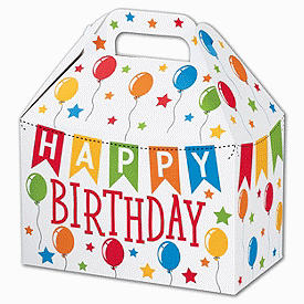 Click on Birthday Banner Gable Boxes to see product details