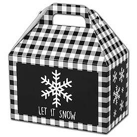 Click on Let it Snow Plaid Gable Boxes to see product details
