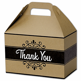 Click on Thank You Kraft Stripes Gable Boxes to see product details