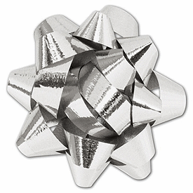 Click on Metallic Silver Jeweler Ins Size Star Bow to see product details