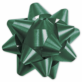 Click on Hunter Green Splendorette Star Bows to see product details