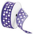 Click on Sheer Purple Ribbon with White Dots to see product details