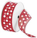Click on Sheer Red Ribbon with White Dots to see product details