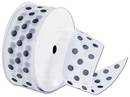 Click on Sheer White Ribbon with Black Dots to see product details