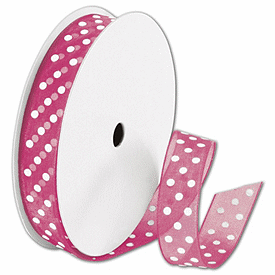 Click on Sheer Pink Ribbon with White Dots to see product details