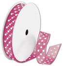 Click on Sheer Pink Ribbon with White Dots to see product details