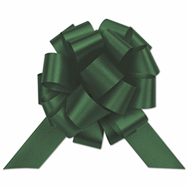 Click on Hunter Green Satin Perfect Pull Bows to see product details