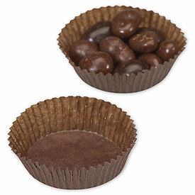 Click on Brown Glassine Candy Cups to see product details
