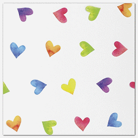 Click on Rainbow Hearts Polypropylene Film Rolls to see product details