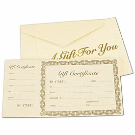 Click on Ivory Gift Certificates to see product details