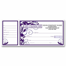 Click on Wisteria Gift Certificates w/ Envelopes to see product details