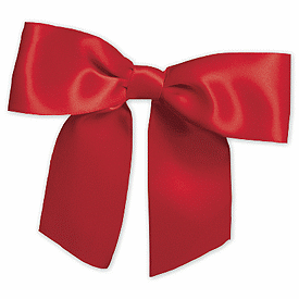 Click on Red Pre-Tied Satin Bows to see product details