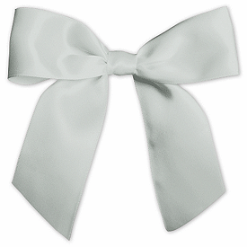 Click on Silver Pre-Tied Satin Bows to see product details