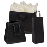 Black Shopping Bags