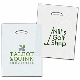 Click on White/Clear Die-Cut Plastic Bags to see product details
