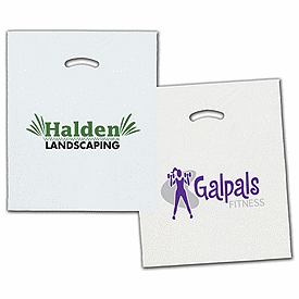 Click on White/Clear Die-Cut Plastic Bags to see product details