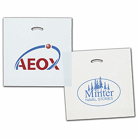 Click on White/Clear Die-Cut Plastic Bags to see product details