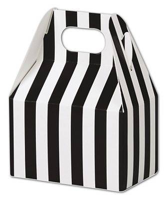 Click on Black & White Stripes Gable Boxes to see product details