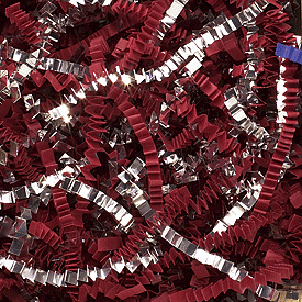 Click on Red & Silver Metallic Crinkle Cut Blend Fill to see product details